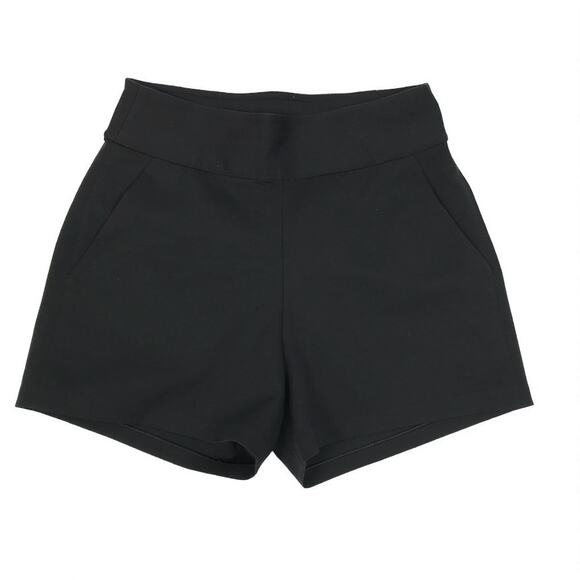 LULULEMON Shaped Away From The Body Solid Short 3" Women Sz 4 Black Athletic - Picture 5 of 13
